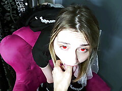 Funky town virgin stepsis has fun after halloween party